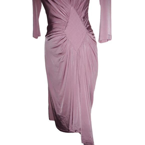 NWT Roberto Cavalli Sz 44 Just Cavalli ABITO Fitted Wrap Dress Rose Pink - Picture 3 of 10